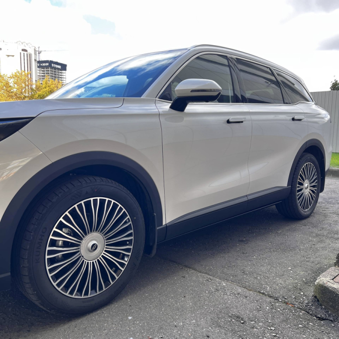 пороги в заводские отверстия Chery Tiggo 9