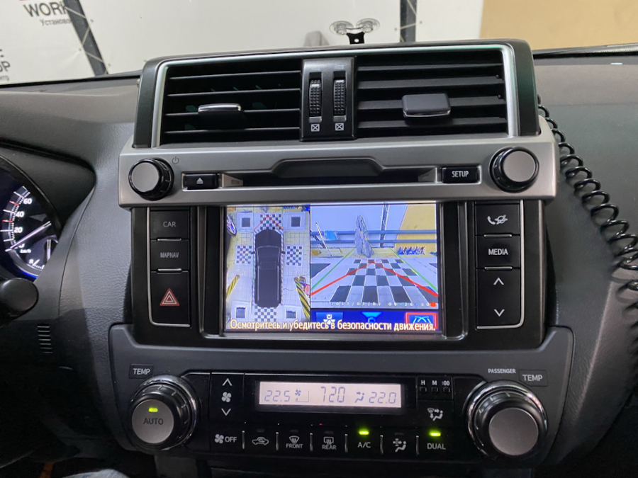 установка камер 360 Prado 150