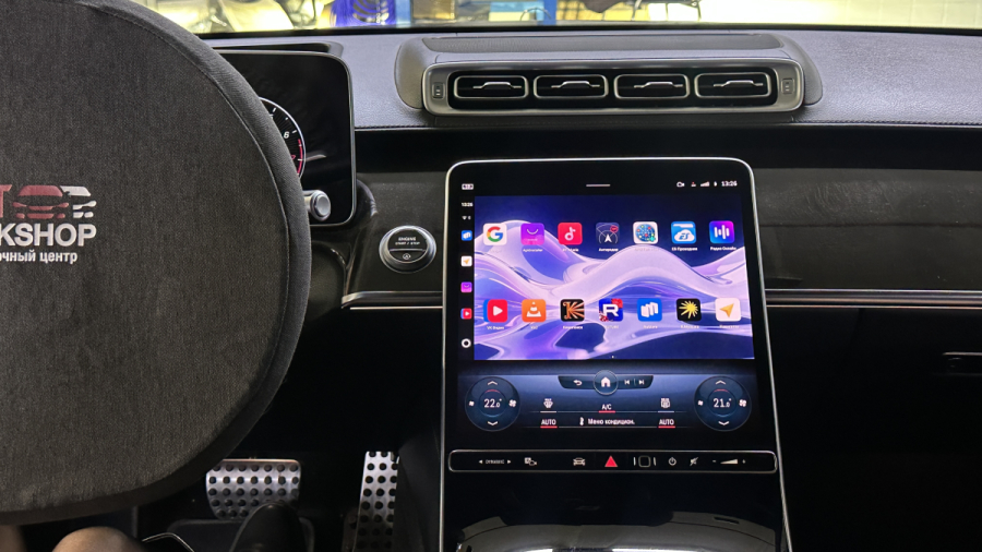 установка Android Mercedes W223