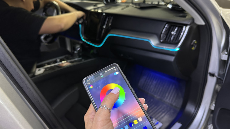 управление подсветкой  салона Volvo XC60