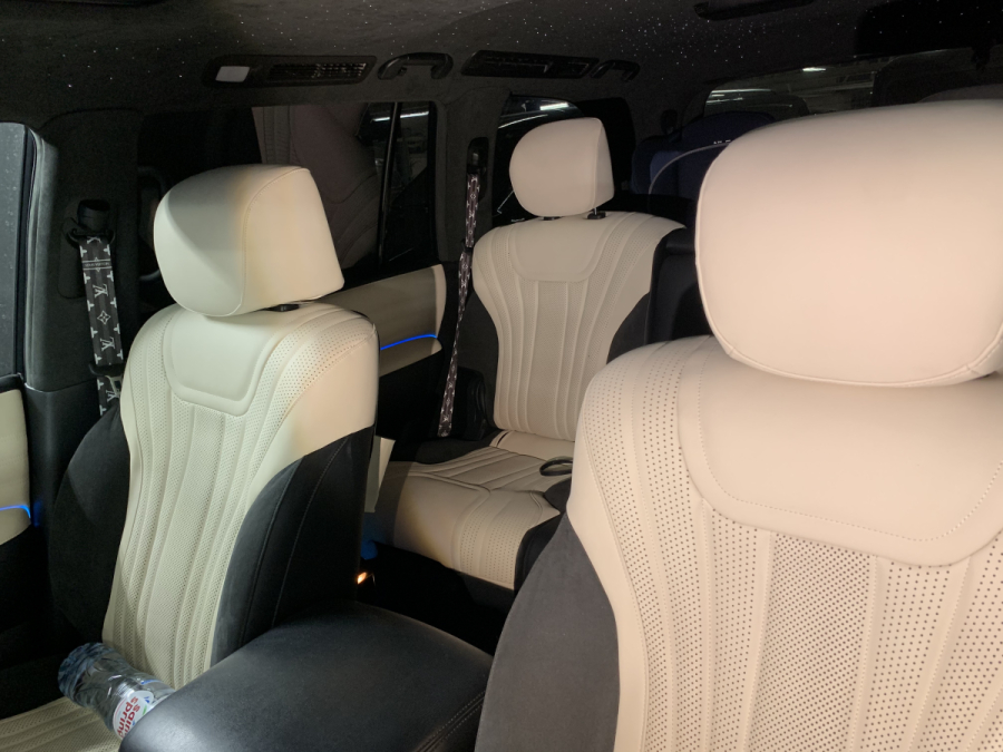 перешив салона натуральной кожей Infiniti QX80