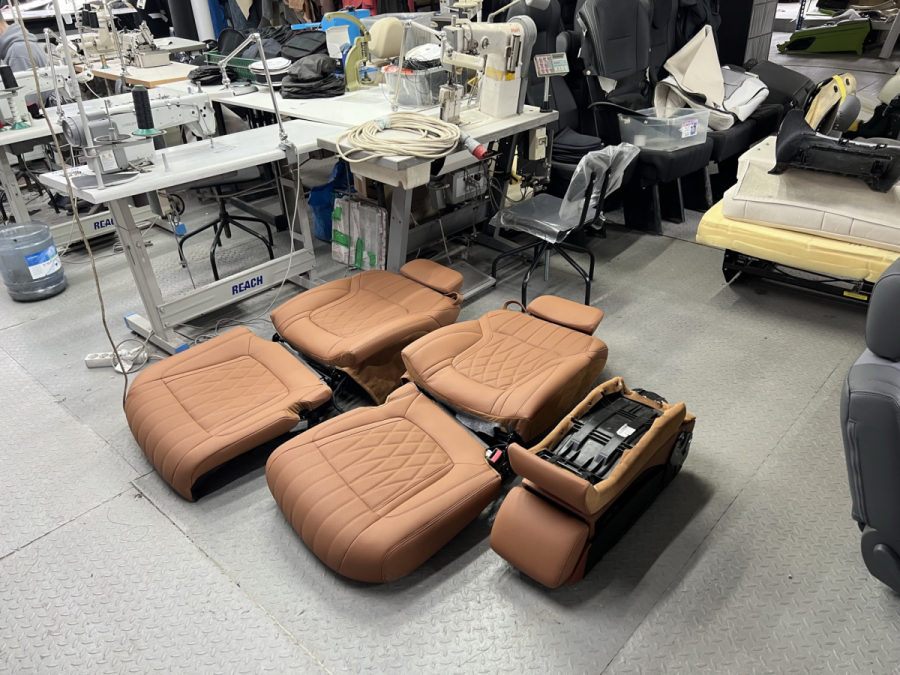 перешив дивана от мерседес G-класс