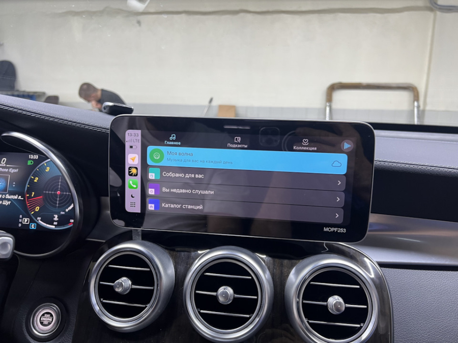 установка CarPlay Mercedes GLS