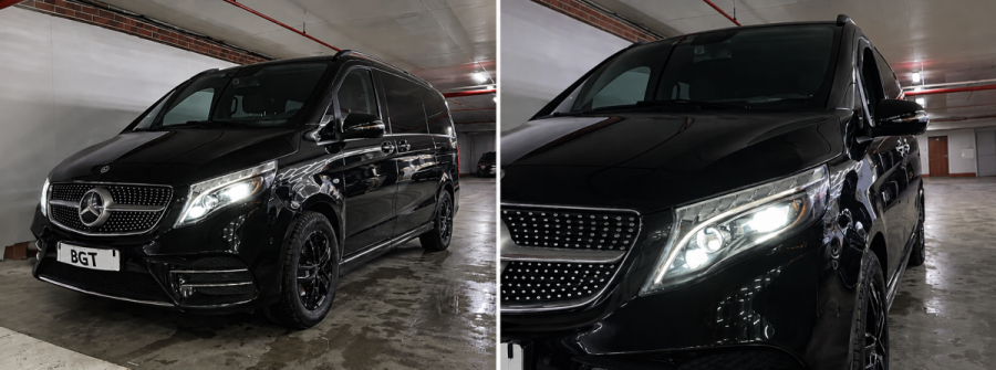 Установили модули Criline в фары MULTIBEAM Mercedes V-Класс