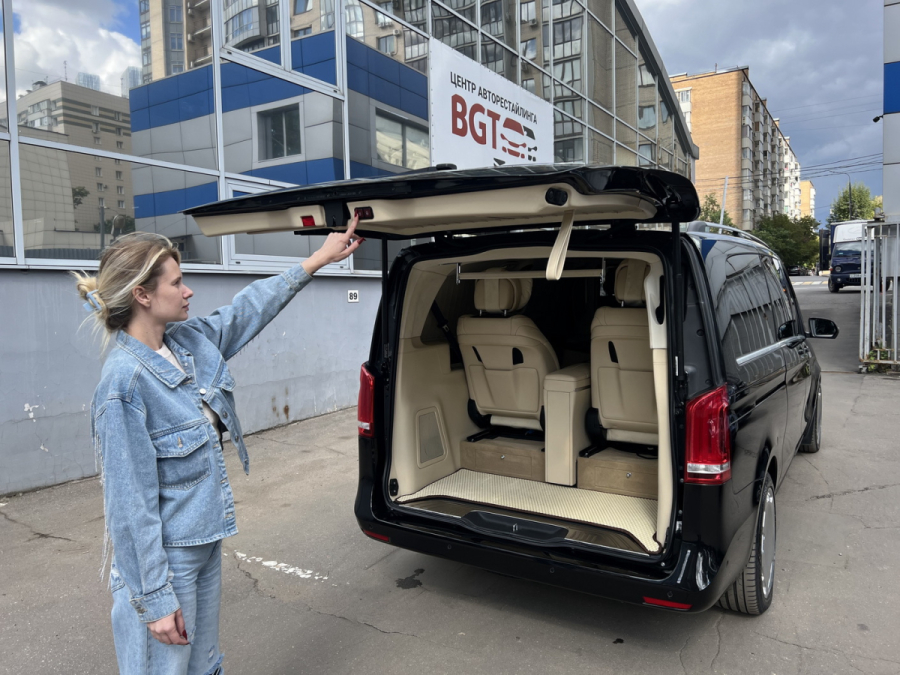 закрывание багажника с кнопки Mercedes Vito
