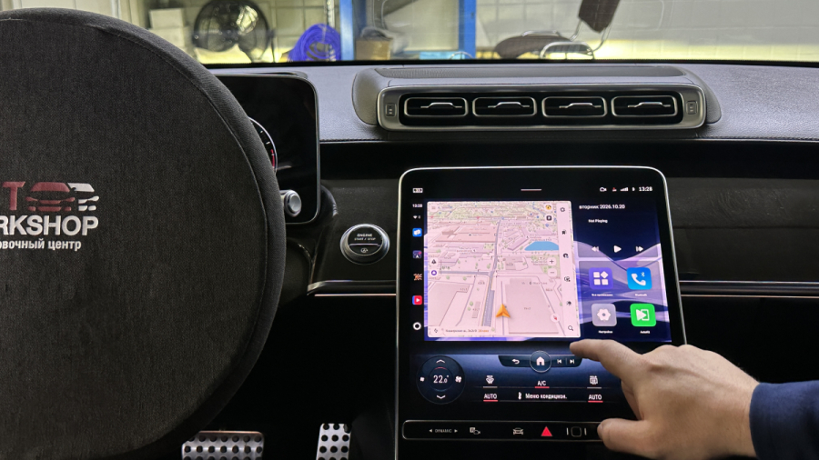 Android через CarPlay Mercedes