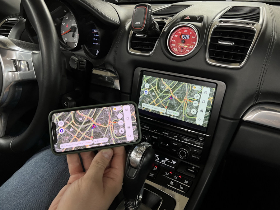  подключение iPhone Porsche Boxster
