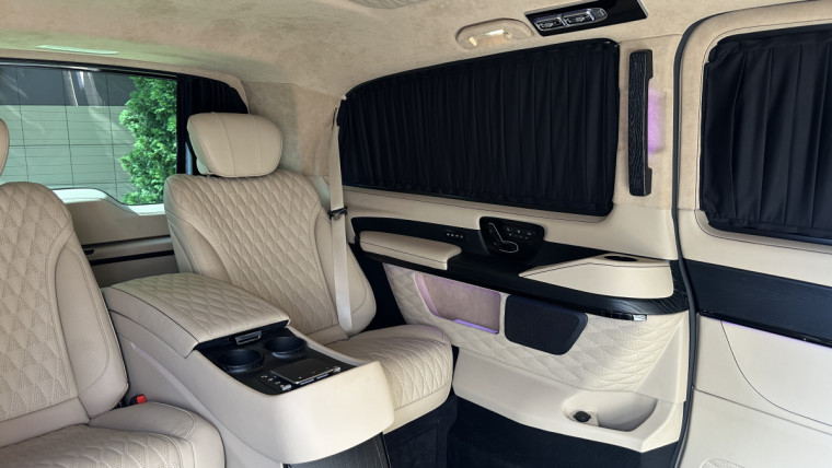 перешив натуральной кожей Mercedes V-Class